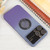 For iPhone 11 Gradient Silicone Shockproof Magsafe Phone Case with Lens Film(Grey Purple)