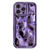 For iPhone 12 Pro Max Electroplating Meteorite Texture TPU Phone Case(Purple)
