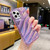 For iPhone 14 Laser Sequin Waves TPU Phone Case(Purple)