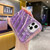 For iPhone 14 Laser Sequin Waves TPU Phone Case(Purple)