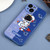 For iPhone 13 Color Contrast Astronaut Pattern TPU Phone Case(Blue)