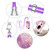 For Xiaomi 13 Lite 5G Electroplating Marble Dual-side IMD Phone Case with Lanyard(Purple 001)