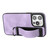 For iPhone 14 Pro Max Wristband Holder Leather Back Phone Case(Purple)