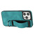 For iPhone 12 Pro Max Wristband Holder Leather Back Phone Case(Green) For iPhone 12 Pro Max Wristband Holder Leather Back Phone Case(Green)