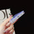 For iPhone 13 Pro Luminous Epoxy TPU Glitter Phone Case(Blue)