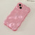 For iPhone 15 Pro Max Wave Bubbles TPU Phone Case(Pearlescent Pink)