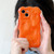 For iPhone 15 Pro Wave Bubbles TPU Phone Case(Pearlescent Orange)