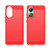 For OPPO A78 4G Brushed Texture Carbon Fiber TPU Phone Case(Red)