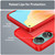 For OPPO A78 4G Brushed Texture Carbon Fiber TPU Phone Case(Red)
