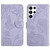 For Samsung Galaxy S24 Ultra 5G Skin Feel Butterfly Embossed Flip Leather Phone Case(Purple)