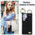 For Samsung Galaxy S23 Ultra Non-slip Full Coverage Ring PU Phone Case with Wristband(Black)