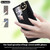 For Samsung Galaxy S23 Ultra Non-slip Full Coverage Ring PU Phone Case with Wristband(Black)
