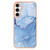 For Samsung Galaxy S23 FE 5G Electroplating Marble Dual-side IMD Phone Case(Blue 018)