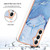 For Samsung Galaxy S23 FE 5G Electroplating Marble Dual-side IMD Phone Case(Blue 018)