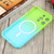 For iPhone 15 Liquid TPU Silicone Gradient MagSafe Phone Case(Cyan Blue)