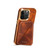 For iPhone 12 / 12 Pro Denior Oil Wax Leather Electroplating Card Slot Holder Phone Case(Brown)