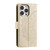For iPhone 15 Pro Totem Flower Embossed Leather Phone Case(Gold) For iPhone 15 Pro Totem Flower Embossed Leather Phone Case(Gold)