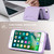 For iPhone SE 2022 / 2020 / 8 / 7 RFID Anti-theft Detachable Card Bag Leather Phone Case(Purple)