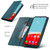 For iPhone 12 / 12 Pro TTUDRCH RFID Retro Texture Magnetic Leather Phone Case(Greem)