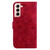 For Samsung Galaxy S22+ 5G Lily Embossed Leather Phone Case(Red)