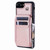 For iPhone 8 Plus / 7 Plus Zipper Card Slots RFID Phone Case(Rose Gold)
