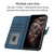 For iPhone 15 Cubic Skin Feel Flip Leather Phone Case(Blue)