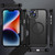 For iPhone 14 Plus MagSafe Magnetic PC + TPU Phone Case with Lens Film(Black)