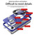 For iPhone 14 Skin Feel Magnifier MagSafe Lens Holder Phone Case(Purple)