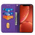 For iPhone 15 Plus Woven Texture Stitching Magnetic Leather Phone Case(Purple)