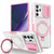 For Samsung Galaxy Note20 Ultra Sliding Camshield Magsafe Holder TPU Hybrid PC Phone Case(Pink White) For Samsung Galaxy Note20 Ultra Sliding Camshield Magsafe Holder TPU Hybrid PC Phone Case(Pink White)