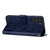 For Samsung Galaxy S22+ 5G Tree Birds Embossed Pattern Leather Phone Case(Blue)