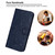 For Samsung Galaxy S22+ 5G Tree Birds Embossed Pattern Leather Phone Case(Blue)