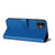 For iPhone 12 mini Datura Flower Embossed Flip Leather Phone Case(Blue)