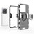For Xiaomi Redmi K60 Ultra Shockproof PC + TPU Holder Phone Case(Black) For Xiaomi Redmi K60 Ultra Shockproof PC + TPU Holder Phone Case(Black)