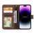 For iPhone 15 Pro Skin Feel Multi-card Wallet Leather Phone Case(Brown)