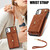 For iPhone 11 Crossbody Rhombic Horizontal Wallet Leather Phone Case(Brown)