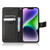 For iPhone 15 Plus Diamond Texture Leather Phone Case(Black)