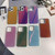 For iPhone 11 Pro Max Electroplated Frame IMD Glitter Powder Phone Case(Green)