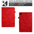 For Samsung Galaxy Tab A9+ Fortune Tree Embossed Leather Smart Tablet Case(Red)