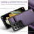 For Samsung Galaxy S21 Ultra 5G CaseMe C22 Card Slots Holder RFID Anti-theft Phone Case(Purple)