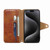 For iPhone 15 Denior Crocodile Texture Oil Edge Leather Phone Case(Brown)