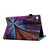 For Samsung Galaxy Tab A9+ Colored Drawing Elastic Band Smart Leather Tablet Case(Colorful Flower)