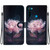 For Xiaomi Redmi Note 8 Crystal Texture Colored Drawing Leather Phone Case(Purple Peony)