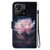 For Xiaomi Redmi 10A Crystal Texture Colored Drawing Leather Phone Case(Purple Peony)