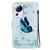 For Xiaomi 13 Lite / Civi 2 Crystal Texture Colored Drawing Leather Phone Case(Blue Pansies)