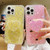 For iPhone 15 Pro Max Starry Sequin Heart Stand Epoxy TPU Phone Case(Blue)