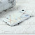 For iPhone XR Marble Series Stars Powder Dropping Epoxy TPU Protective Case(White Plaid)