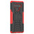 For LG Stylo 6 Tire Texture Shockproof TPU + PC Protective Case with Holder(Red)