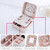 Macaron Small Jewelry Box Rings and Earrings Mirrored Travel Storage Case(Grey) Macaron Small Jewelry Box Rings and Earrings Mirrored Travel Storage Case(Grey)
