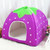 Strawberry Shaped Foldable Short Plush Pet House Nest, Size: M(Purple)